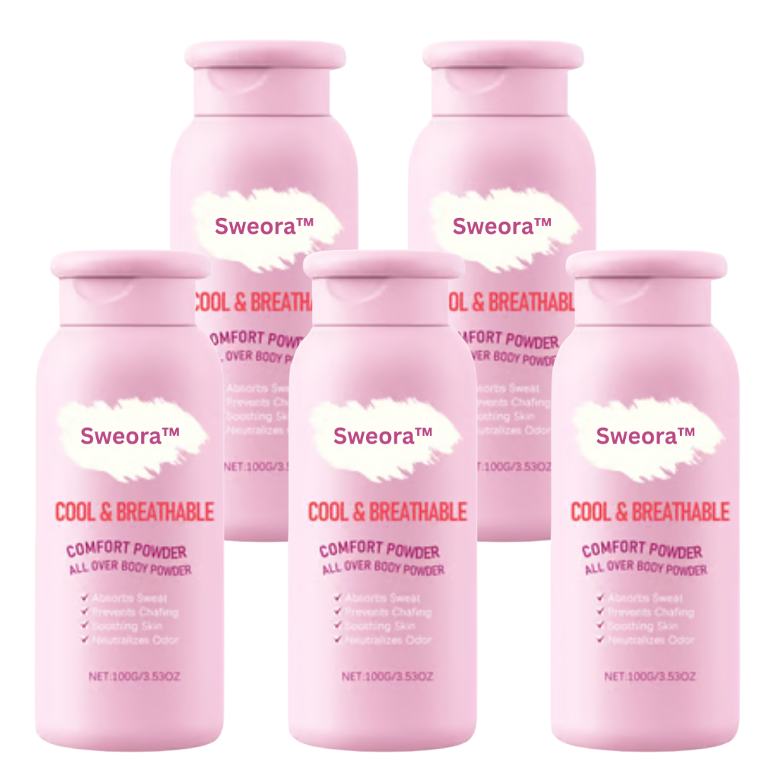 Sweora™ Antiperspirant Body Powder | Keeps skin cool, dry & fresh in minutes