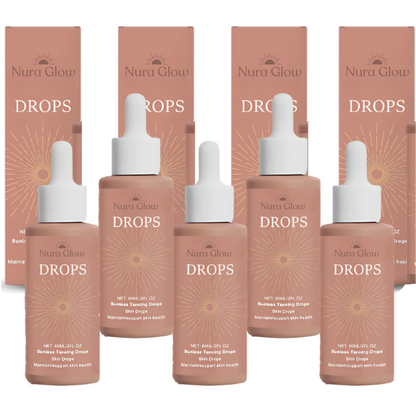 NuraGlow™ | Drinkable Self Tanning Drops | Get a radiant, sun-kissed glow in just 7 days
