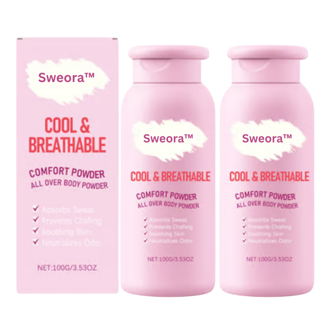Sweora™ Antiperspirant Body Powder | Keeps skin cool, dry & fresh in minutes