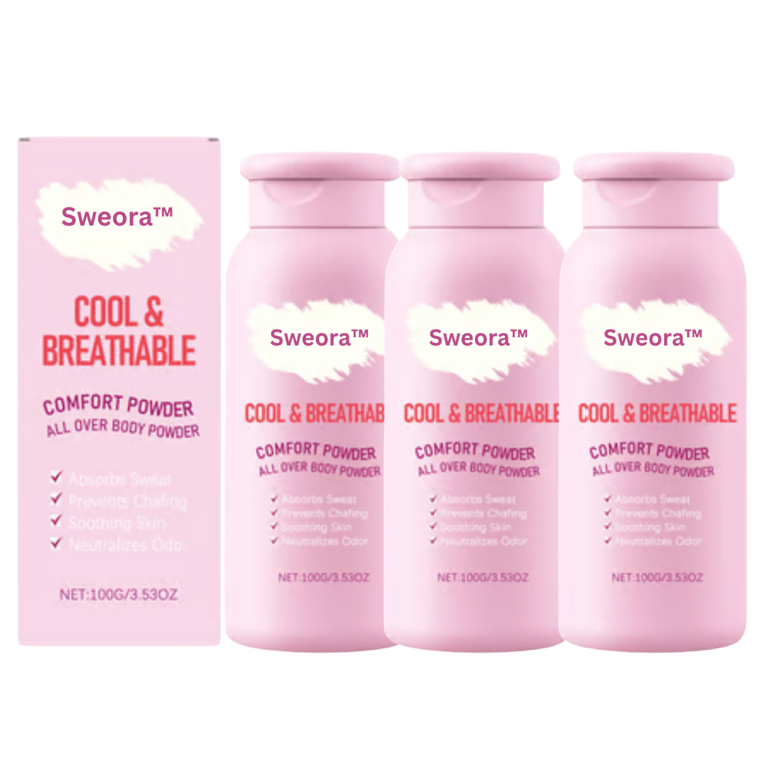 Sweora™ Antiperspirant Body Powder | Keeps skin cool, dry & fresh in minutes