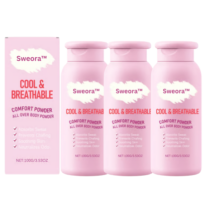 Sweora™ Antiperspirant Body Powder | Keeps skin cool, dry & fresh in minutes