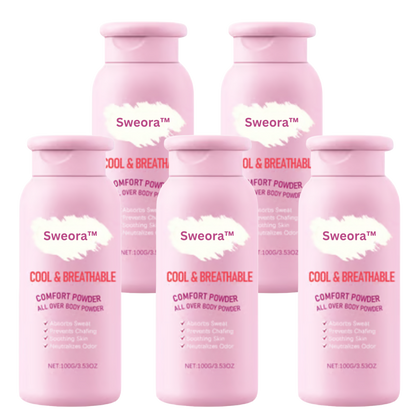 Sweora™ Antiperspirant Body Powder | Keeps skin cool, dry & fresh in minutes