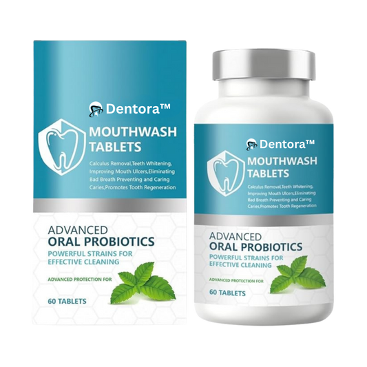 Dentora™ Mouthwash Tablet | Removes up to 92% of tartar in just 5 days!